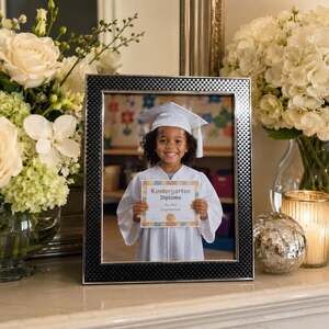 Addison Ross London Carbon Fibre and Silver Picture Frame